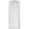 Ekena Millwork Arch Top Surface Mount PVC Gable Vent: Non-Functional, w/2"W x 1-1/2"P Brickmould Frame, 16"W x 38"H GVPAR16X3802SN - alternate 1